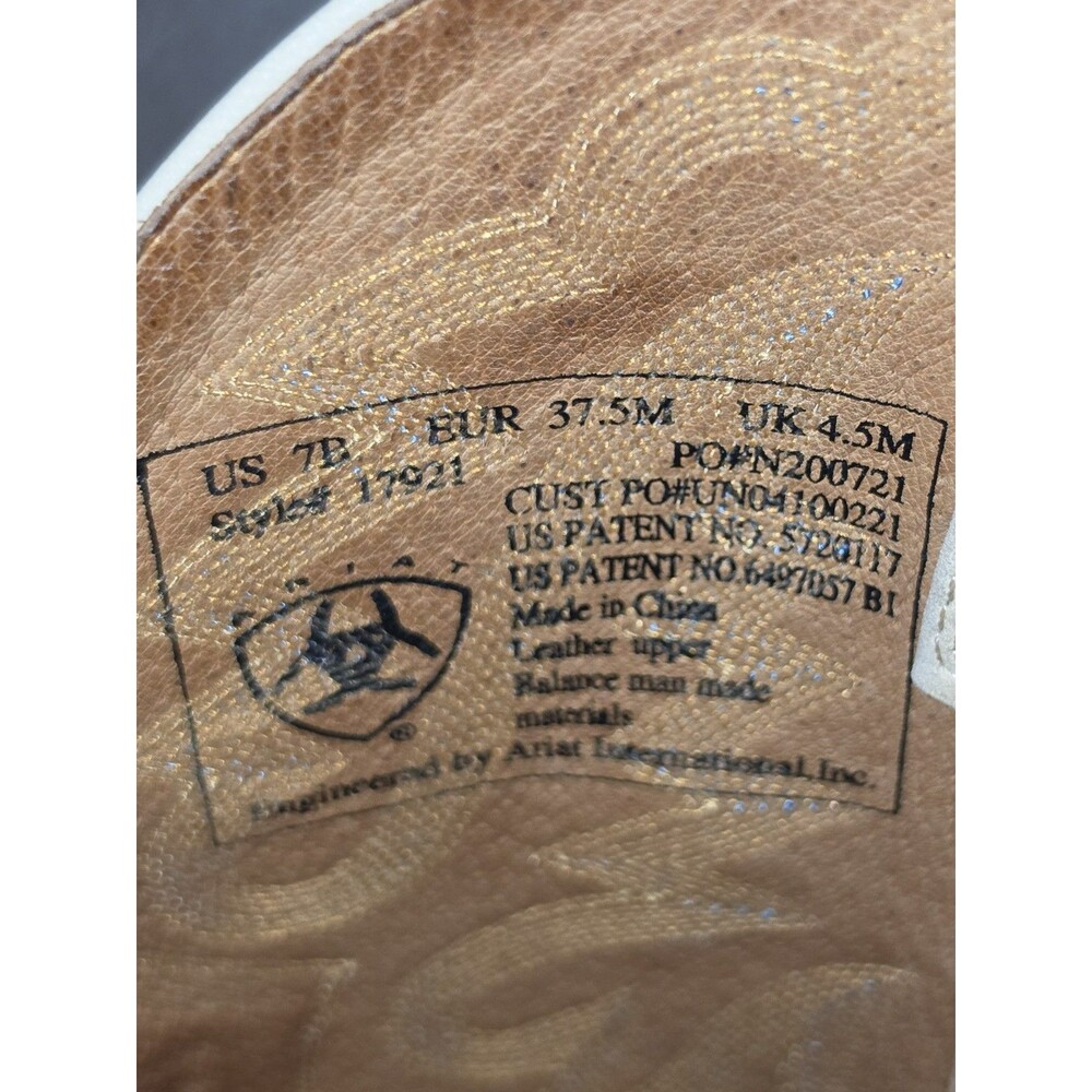 Ariat Womens Tan Cobalt XR Cowgirl Western Rodeo Boots 17921 Sz 7B - Picture 4 of 10